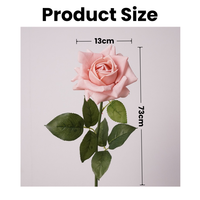 Vente en gros de fleurs artificielles en latex de haute qualité, grandes roses réalistes au toucher, blanches, roses, bleues, pour la décoration de mariage