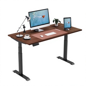 Bureau de jeu électrique réglable en hauteur en bois, table d'ordinateur convertible moderne - Poste de travail PC pour la maison, le bureau ou l'appartement - Product Image 4