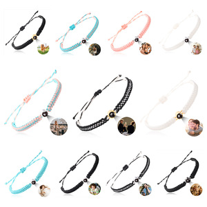 <span class=keywords><strong>Pulsera</strong></span> de Proyección Geométrica Personalizada con Envío Directo, Ajustable, con 'Te Amo' en 100 Idiomas, Amuleto de Moda Personalizado y Moderno - Product Image 2