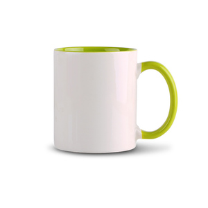 Các loại màu sắc giá rẻ 11 oz Đồng bằng màu trắng thăng hoa cốc cà phê ly với xử lý và màu bên trong gốm Mug cho in ấn - Product Image 3