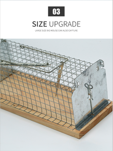 Hot Product Grote En Kleine Twee Entry Houten Metalen Verschillende Maten Muis Val Kooi Te Koop - Product Image 3