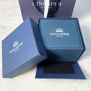 Custom Square Protective Velvet Lined PU Leather Watch <b>Storage</b> <b>Box</b> with Logo - Product Image 2