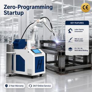 Robot di Saldatura Collaborativo a 6 Assi Senza Programmazione CE per Officine di Fabbricazione Strutture in Acciaio - Product Image 1