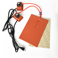 Chauffe-lit flexible en silicone pour imprimante 3D industrielle 12v 24v 48v 220v, tapis/plaque chauffante pour presse à chaud