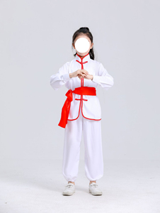 ชุดไทชิแขนยาวสำหรับเด็กใส่ได้ทั้งชายและหญิงชุด<span class=keywords><strong>กังฟู</strong></span>ผ้าซาตินสำหรับการแสดงชุดฮาโลวีนสำหรับเด็กผู้ชาย - Product Image 2