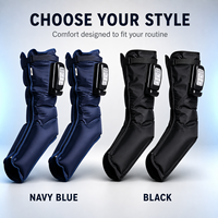 Masseur de jambes à compression d'air rechargeable, bottes de massage pour les pieds et les mollets, portable sans fil pour la circulation sanguine, la récupération et le soulagement de la douleur