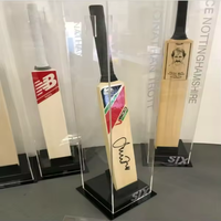 Jihong acrylique présentoir pmma présentoir acrylique cricket bat vitrine