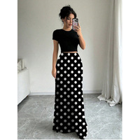 Robe longue taille haute pour femme, nouvelle jupe moulante imprimée pour l'été, ODM OEM