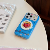 Opvouwbare fruit- en groentestandaard Geschikt voor 17 mobiele telefoonhoesjes, 15 draaibare beugels Dubbellaags all-inclusive ontwerp