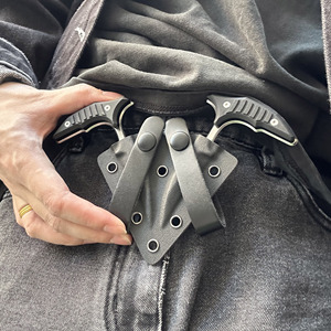 Couteau à lame fixe multifonctionnel de défense personnelle Twin <span class=keywords><strong>Bee</strong></span> Stinger HK SC015 DIY en acier inoxydable G10 OEM avec garantie d'un an - Product Image 5