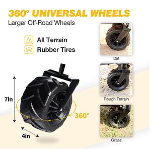 Chariot de camping pliable YILU, chariot utilitaire pour pique-nique, chariot de jardin, chariot pliable pour sentier, chariot à main pliable pour le camping - Product Image 5