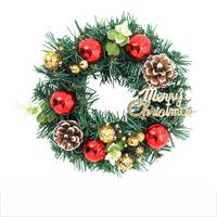 Edle PVC Künstliche Blumen Girlande Kranz Deko Elegant Innen/Außen Weihnachten Hängeornament für Xmas