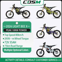 2026 Light Bee 72V Surron 10kW Elektromotorrad mit Großer Reichweite und Hohem Drehmoment, Elektrisches Dirt Bike 72V LBX Surron Light Bee X