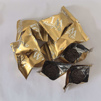 Boules de chocolat fondantes enrobées de miettes de biscuits croustillantes, emballées individuellement, vente en gros directe d'usine, friandises chocolatées, collation