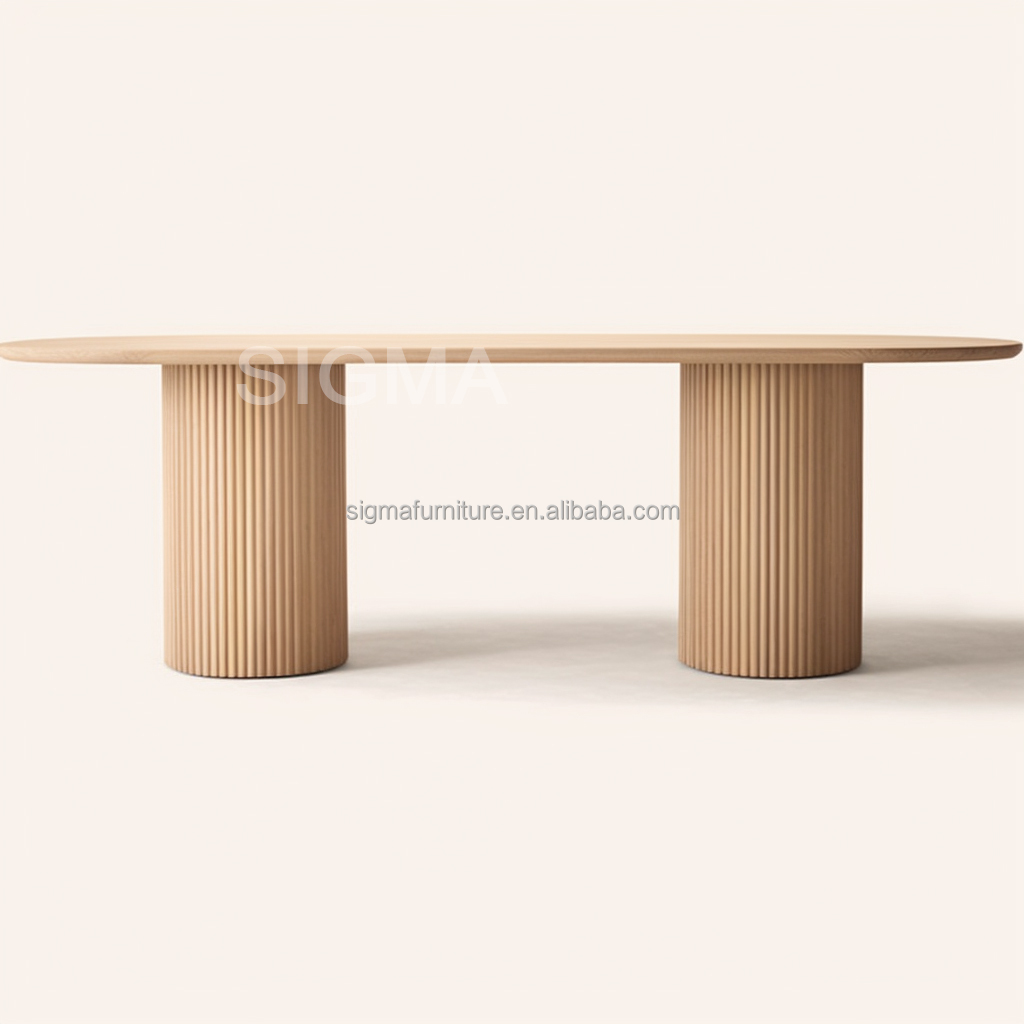 Dining room furniture rectangle fully wooden north american style solid wood dining table