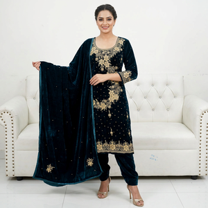 FASHIONISTA INTERNATIONAL Hermoso bordado Nakshi Dabka hecho a mano en cuero genuino, bordado y repujado, estilo pakistaní e indio. - Product Image 2