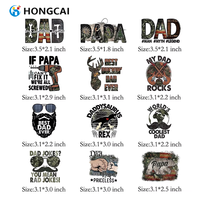 Hongcai DTF transferts en gros PET autocollants de transfert de chaleur personnalisables vinyle DTF imprime pour vêtements Logo personnalisé/conception