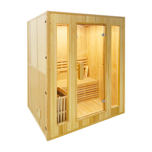 Sauna de Vapor Tradicional para 2-3 Personas, Madera Maciza de Hemlock, Maravillosa Sauna Casera con Calentador de Sauna Tradicional de 6 kw, Estufa con Certificación ETL/CE - Product Image 2