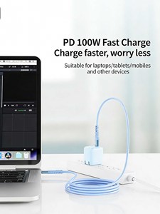 IDMIX 100W USB C to USB C Fast Charging Cable with PD 3.0 for MacBook Laptop and Smartphone – 1.5M Data Sync Cord - Product Image 3