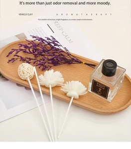 Diffuseur de roseaux en céramique décoratif pour la maison, luxe européen, 50 ml, longue durée, aromathérapie DIY, huile essentielle parfumée, sans BPA - Product Image 6