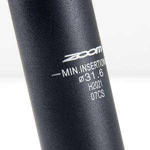Tige de selle de vélo ZOOM 31,6x350mm en alliage d'aluminium réglable pour VTT - Product Image 2