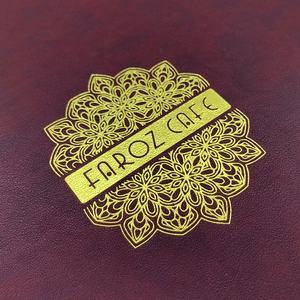 Menu de cocktails sur mesure en similicuir avec support fixe, petit MOQ, pour restaurants - Product Image 6