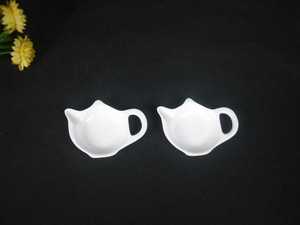 <b>White</b> Ceramic Teabag Plates Spoon Rests Tea Bag Rest <b>Coaster</b> Seasoning Dish - Product Image 6