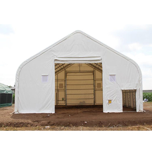 Hangar d'entrepôt préfabriqué en acier OEM/ODM, abri de toit, dôme en métal avec couverture en PVC à vendre - Product Image 4