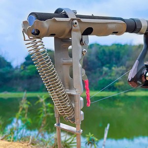 Wholesale Automatic Fishing <b>Rod</b> <b>Holder</b> Universal Adjustable Sensitivity Spring Loaded Pole Stand Support Bracket - Product Image 5