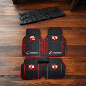 Universal Full Set 5D Car Mats made of PVC material and can add different brand logo car accessories