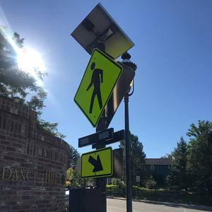 Mới crosswalk tín hiệu an toàn LED cảnh báo dấu hiệu năng lượng mặt trời giao thông cạnh ánh sáng dấu hiệu cho người đi bộ crosswalk dấu hiệu - Product Image 5