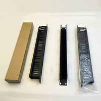 Panneau de gestion de câbles horizontal 1U 19 pouces pour rack, panneau de passage de câbles anti-poussière pour montage en rack