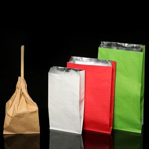 Sac d'isolation thermique en papier d'aluminium personnalisé, sac en papier pour barbecue, résistant à l'huile, sac d'emballage alimentaire à emporter, sac de barbecue pratique - Product Image 1
