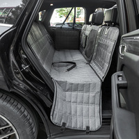 Tapis de voiture détachable pour animaux de compagnie, design populaire, grande taille, housse de siège arrière imperméable, accessoires de protection durables pour les voyages avec animaux