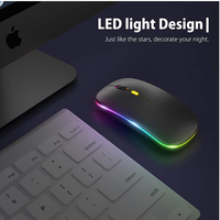 Souris d'ordinateur sans fil, en aluminium magnésium, LED, 2.4G, pour Apple MacBook pro, Mini-souris de bureau, meilleure vente