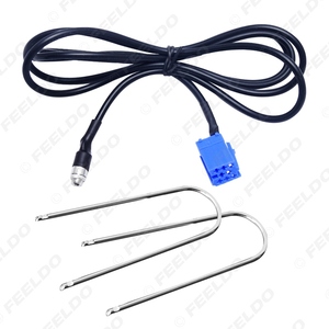 Câble adaptateur jack femelle 3,5 mm pour <span class=keywords><strong>autoradio</strong></span> AUDI <span class=keywords><strong>VW</strong></span> Passat Polo Bora avec outil à 2 touches, fil radio - Product Image 5
