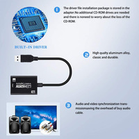 视频采集卡 HDMI 转 USB 3.0 全高清 1080P 4K Hdmi 采集卡，用于直播和录制