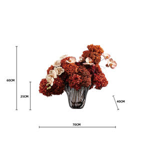 Bouquet d'hortensias réalistes le plus vendu, <span class=keywords><strong>vase</strong></span> de table Art Déco fait main, décoration d'intérieur <span class=keywords><strong>automne</strong></span>-hiver - Product Image 6