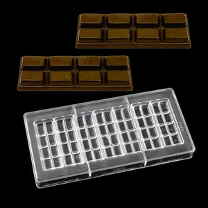 Cetakan Coklat 3D Nampan Polikarbonat Cetakan Plastik Cetakan Coklat Padat Bentuk Bakery Baking Mold Pastry Tools