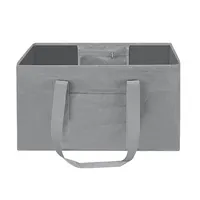 Складная вместительная сумка-тоут из полиэстера, перемещающийся органайзер для покупок с большим сетчатым карманом