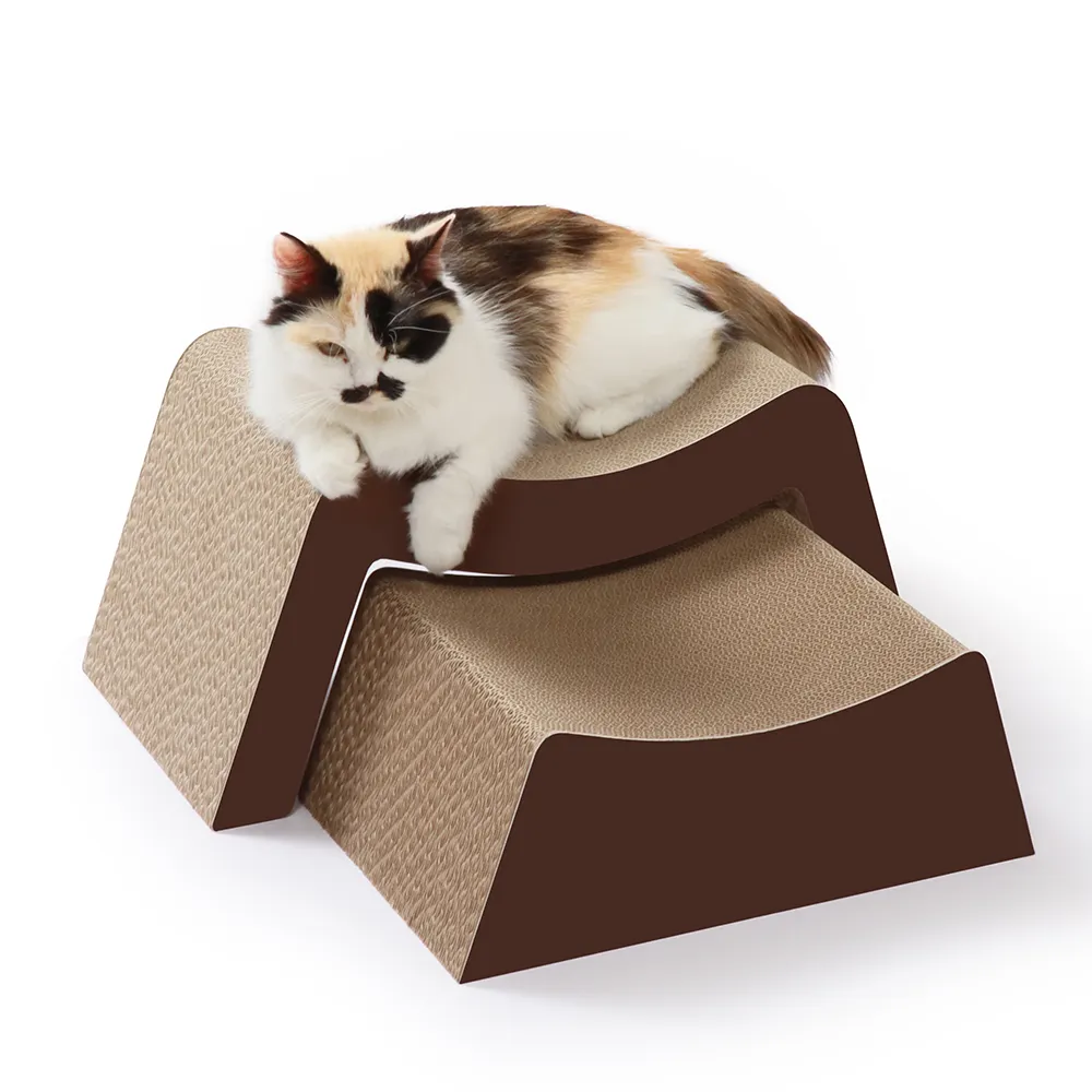 FREE Customized Logo wholesale pet supplies Scratching Massage Cat Scratch Pad bed cardboard cat scratcher
