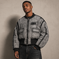 Veste bomber vintage YIMAI de haute qualité avec logo personnalisé, 100% nylon, imperméable, respirante, fermeture éclair, pour homme, automne