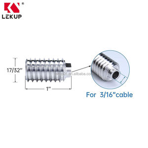 Système de garde-corps invisible <span class=keywords><strong>pour</strong></span> terrasse, vis sans sertissage de 3/16 po, entièrement dissimulé, kit de garde-corps en câble en acier inoxydable T316 <span class=keywords><strong>pour</strong></span> poteaux en bois - Product Image 2