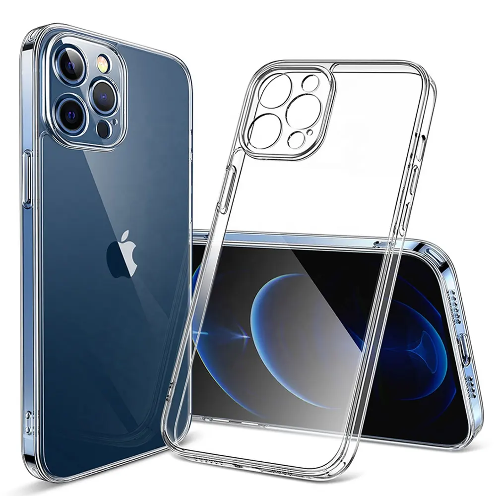 Clear Camera Protection Case For iPhone 14 13 12 11 Pro Max XS Max XR X Soft TPU Silicone For iPhone Back Cover Phone Case