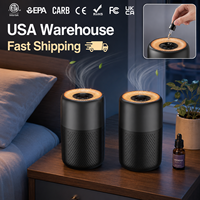Purificateur d'air HEPA silencieux pour bureau et petite pièce, anti-poussière et anti-pollen, directement de l'usine, avec options OEM/ODM, entrepôt américain, certifié CE FCC