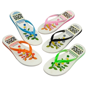 Wholesale Colorful Floral &amp; Heart Decor Women's <strong>Flip</strong> <strong>Flops</strong> with Leopard <strong>Print</strong> Eco-Friendly Outdoor Spring Summer for - Product Image 6