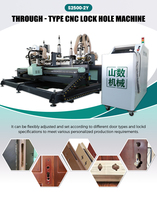 . Mesin Pengunci Pintu Industri CNC Router Mesin Pemroses Engsel Pintu Kayu