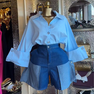 Nouveauté printemps, chemisiers chics à manches larges, chemises vintage à manches longues pour femmes, blusas, hauts chics - Product Image 5