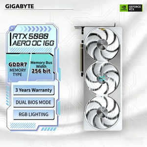 NUEVA Tarjeta Gráfica GIGABYTE <span class=keywords><strong>GeForce</strong></span> RTX 5080 AERO OC SFF 16G GDDR7 256Bit para Computadoras de Escritorio, Componentes para Juegos, en Stock - Product Image 1