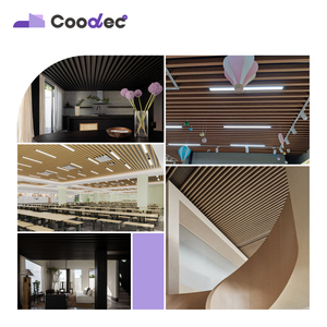 Thân Thiện Với Môi WPC Trần Khuôn Bán Lẻ Cửa Hàng Nhà Vách Ngăn Trần Gạch Chùm - Product Image 2